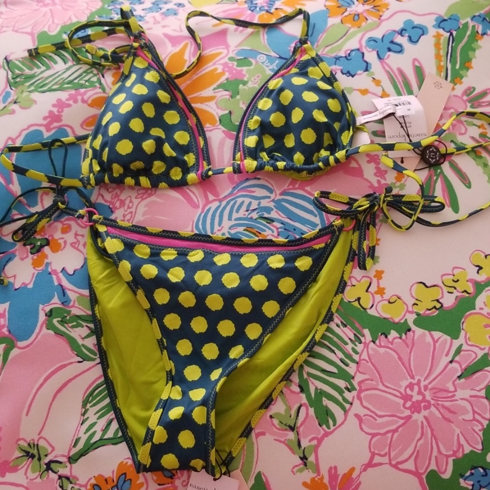 Nanette Lepore Polka-dot Bikini Swimsuit